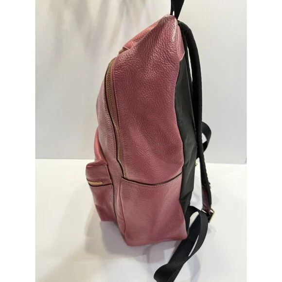 Coach Backpack New York F29004 Pink Charlie Pebble Leather Bag - Picture 3 of 16